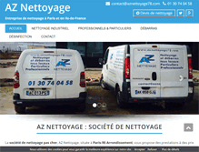 Tablet Screenshot of nettoyage-a-paris.com
